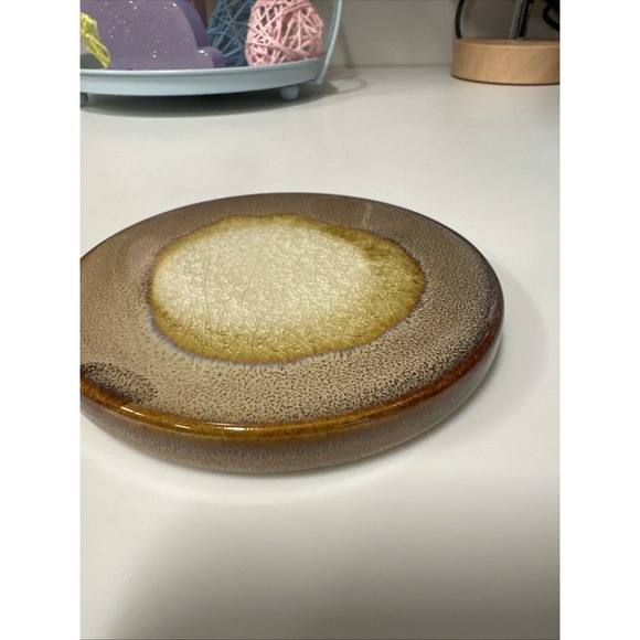 Glazed Stoneware Coaster 4x4 - Picture 2 of 4